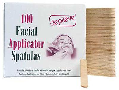 Depileve Facial Applicator Spatulas 100pc