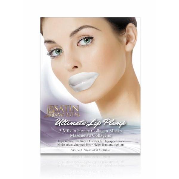 Satin Smooth Ultimate Collagen Lip Plump Masks 3pk.