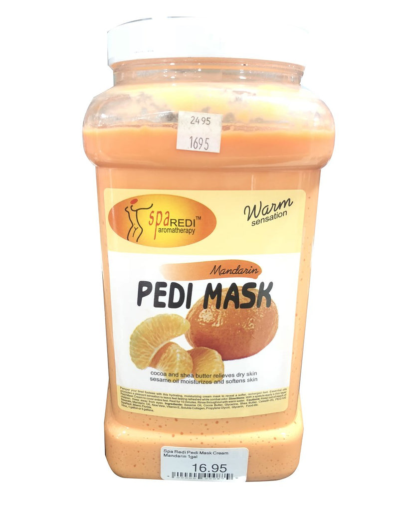 Spa Redi Pedi Mask Cream Mandarin 1gal