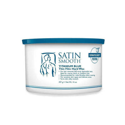 Satin Smooth Titanium Blue Hard Wax 14oz - diy hair company